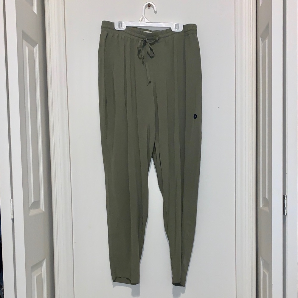 Olive jogger pants